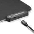 Sharkoon 1337 RGB V2 Gaming Mat 360 egérpad (gamer, fekete)