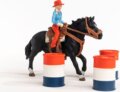 Schleich, Farm World, Cowgirl hordóverseny játékszett