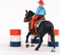 Schleich, Farm World, Cowgirl hordóverseny játékszett