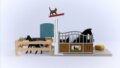 Schleich, Horse Club, Lóbox kancával és csikóval játékszett