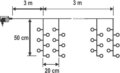 Home MLF 300/WW micro LED-es cluster fényfüggöny, melegfehér, 3 m