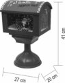 Home LFS410 LED-es zenélő havazó postaláda, 41 cm