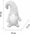 Home KDD33 LED-es álló manó, 32 cm, melegfehér