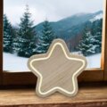Home KAD 27 fa csillag asztaldísz, melegfehér