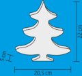 Home MRL 22/T LED-es fenyőfa asztali dísz, 22 cm