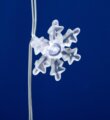 Home KAF50WH LED-es hópehely fényfüggöny, hidegfehér, 1,35 m
