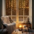 Home KAF50DLEDWW DOT LED-es fényfüggöny, melegfehér, 81 cm