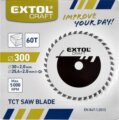 Extol Craft T60 körfűrészlap, 300mm