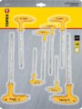 Topex 35D967 imbuszkulcs készlet, 2,0-10mm, 8 részes, T-Nyelű