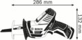 Bosch GSA 12V-14 Professional Akkus Orrfűrész, Kofferben, Akku és töltő nélkül