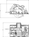 Metabo KS 55 FS kézi körfűrész, 1200W