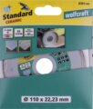 Wolfcraft 8381 Standard Ceramic gyémánt vágókorong, 110mm
