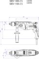 Metabo SBEV 1300-2 S 1300W Ütvefúrógép