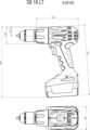 Metabo SB 18 LT Akkus Ütvefúró-Csavarozó, Akku és töltő nélkül