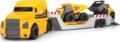Dickie Volvo, óriás gépszállító kamion, 2 munkagéppel, 32 cm, fénnyel és hanggal