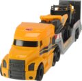 Dickie Volvo, óriás gépszállító kamion, 2 munkagéppel, 32 cm, fénnyel és hanggal