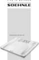 Soehnle Shape Sense Control 200 testanalizálós Digitális személymérleg
