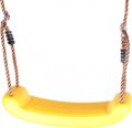 Műanyag Hintaülőke kötéllel és fém karikákkal, sárga