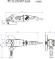 Metabo WE 22-230 MVT sarokcsiszoló, 2200W