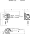 Metabo W 9-125 Quick sarokcsiszoló, 900W