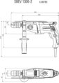 Metabo SBEV 1300-2 1300W Ütvefúró