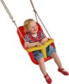 DeLux biztonsági bébihinta, piros, sárga