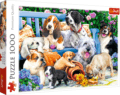 Kutyák a kertben puzzle, 1000 darabos
