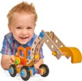 Eichhorn Constructor fa építőjáték készlet, markoló