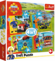Sam a bátor tűzoltó 4 az 1-ben puzzle, 35, 48, 54, 70 darabos