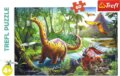 Dinoszauruszok, 60 darabos puzzle
