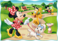 Szép nap Mickey számára 4 az 1-ben puzzle, 35, 48, 54, 70 darabos
