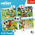 Szép nap Mickey számára 4 az 1-ben puzzle, 35, 48, 54, 70 darabos