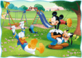 Szép nap Mickey számára 4 az 1-ben puzzle, 35, 48, 54, 70 darabos