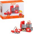 Gofri mini műanyag építőjáték szett, Nagy tűzoltóság