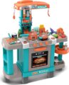 Játékkonyha fénnyel és hanggal, 39 darab kiegészítővel, kék, narancssárga
