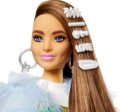 Barbie Fashionistas, Extravagáns barna hajú Barbie sárga kabátban, krokodillal