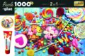 Édességek puzzle ragasztóval, 1000 darabos