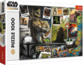 Star Wars, A mandalóri és Baby Yoda puzzle, 1000 darabos