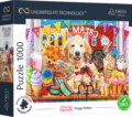 Cukiság bajnokok-Kutyák és finomságok kombinálható puzzle, 1000 darabos