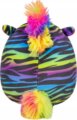 Squishmallows, Safiyah a szivárványos zebra plüssfigura, 20 cm