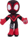 Spidey, Miles Morales Pókember plüssfigura, tapadókoronggal, 23 cm