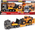 Majorette, Volvo FH-16 trailer és L350H homlokrakodó játékszett, hang- és fényhatásokkal