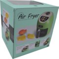 Air fryer játékszett hang- és fényhatásokkal, színváltó ételekkel, zöld
