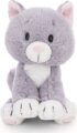 NICI GREEN, Plüss cica, ülő, szürke, 25 cm