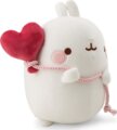 NICI, Molang a nyuszi szív alakú lufival, 16 cm