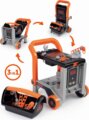 Smoby, Black & Decker 3 az 1-ben Devil Workmate munkapad, 19 részes