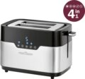 ProfiCook PC-TA 1170 Kenyérpirító, Fekete-Nemesacél