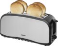 Tristar BR-1046 Dupla Hosszú Szeletes Kenyérpirító, Zsemle feltét, Szürke