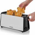 Cloer 3710 kenyérpirító, ezüst-fekete