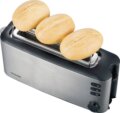 Severin AT 2515 Hosszú szeletes kenyérpirító, Beépített zsemle feltét, Nemesacél (matt)